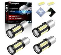 Teguangmei 4 Piezas 1156 BAU15S 7507 PY21W 5630 33SMD Bombillas LED Blancas de Alto Brillo 900 Lúmenes Luz de Retroceso Luz de Freno Luz de Freno Luz de Advertencia 12-30V 3.6W