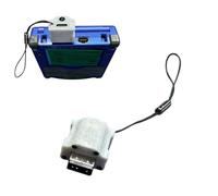 TEHAOUU Adaptador de audio, compatible con Nintendo GBA SP - Puerto de carga USB-C y conector de auriculares de 3.5 mm con cuerda antipérdida para consola de mano retro (gris)