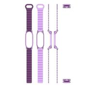 TEHAOUU Correa magnética de silicona compatible con grabadora de voz PLAUD NotePin, banda protectora con funda de PC (morado)