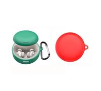 TEHAOUU Funda de silicona para auriculares compatible con Soundcore Sleep A30, a prueba de golpes, a prueba de polvo, funda protectora para carga de auriculares (rojo)