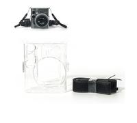 TEHAOUU Funda para cámara Instax Mini 41, funda transparente con correa ajustable para el hombro, accesorios de cámara (2)