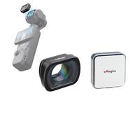 TEHAOUU Lente de fijación magnética compatible con DJI OSMO Pocket 3 lente gran angular/lente macro creador, accesorios combinados, fijación magnética, vidrio óptico multicapa (lente macro)