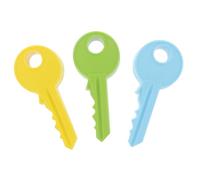 TEHAUX 1 Juego Tope De Puerta Silicona Forma Llave Antideslizante Protector contra Pellizcos Seguridad Infantil para Puertas Madera Y Alfombra Color Aleatorio 3 Piezas