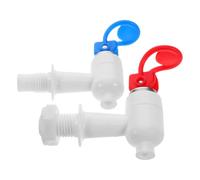 TEHAUX 1 Par Grifos de Agua Fría y Caliente y Válvulas de Botella, Diseño Vertical Tipo Prensa, a Prueba de Fugas, Temperatura Ajustable, Plástico E Hierro, para Enfriadores de Agua