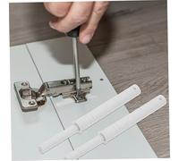 TEHAUX 10 Piezas Cerraduras Magnéticas Push Button para Puertas de Armarios Reboteadores Invisibles y Silenciosos con Amortiguador de Plástico para Cocina y Muebles Gris Blanco