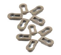 TEHAUX 10 piezas Cubiertas de Bocallave Vintage de Metal para Muebles Placas Decorativas Ovaladas para Cerraduras Insertos para Tocadores y Puertas Herrajes Antiguos