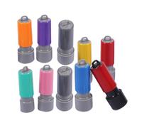TEHAUX 10 Piezas De Estuche Para Sellar Almohadillas De Tinta Para Hacer Manualidades Kit Grande Para Entintar En Blanco Para Bricolaje Herramienta Para Sellar