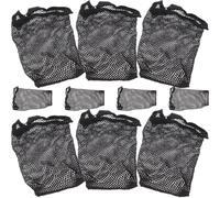 TEHAUX 10 Piezas de Redecillas Cabello de Mujer de Fibra Elástica Negra, Gorros para Peluca Suaves que Previenen el Deslizamiento, Ideales para Uso Diario