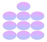 TEHAUX 10 Piezas Película para Luces de Atardecer 66 Mm Iridiscente 10 Unidades, Filtro de Corrección para Fotografía y Video, Película de Iluminación Transparente para Cámaras, Accesorio