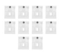 TEHAUX 10 Piezas Soportes de Montaje Ocultos para Persianas de Clips de Transparente Soporte Resistente para Cortinas Horizontales para Ventanas y Puertas Hogar y Oficina