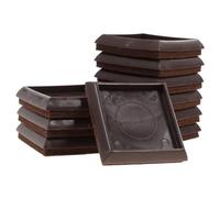 TEHAUX 10 Piezas Unidades Protectores Antideslizantes para Ruedas de Muebles con Base de Fieltro Almohadillas para Patas de Cama y Sofá Soporte para Proteger Suelos de Arañazos y Marcas
