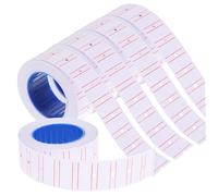 TEHAUX 10 Rollos Etiquetas Adhesivas Autoadhesivas para Precio Pegatinas de Precio para Tiendas Minoristas con Adhesión Duradera Prolongado y Alta Visibilidad