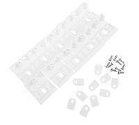 TEHAUX 10 Soportes de Plástico Resistentes para Persianas Horizontales, Soporte para Cortinas, Diseño Robusto para Montaje Seguro en Ventanas