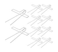 TEHAUX 10 Unidades Soporte de Lectura para Escritorio de Metal Plata, Clip para Libros de 88mm, Multifuncional y Adaptable para Estudiantes en Aulas y Regreso a Clases