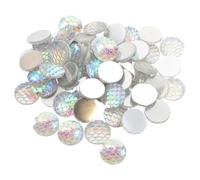 TEHAUX 100 Cabujones Planos de Resina con Diseño de Láminas de Pez, Ideales para Joyería DIY y Elaboración de Charms para Collares