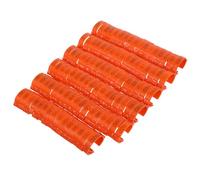 TEHAUX 100 Piezas de Anillos para Patas de Paloma en Abs Naranja Aplicación Rápida y Antideslizante para Identificación Diaria de Aves de Corral