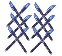 TEHAUX 12 Piezas Bolígrafos Borrables Azules con Tinta Suave Borrado sin Residuos para Estudiantes y Oficina Escritura y Recambio Práctico