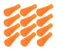 TEHAUX 12 Piezas Puntas de Flecha de Goma Suave Puntas Romas de Seguridad para Flechas Color Naranja para Tiro Arco y Práctica en Exteriores