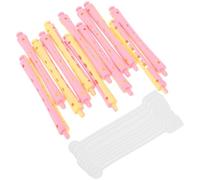 TEHAUX 12 Piezas Varilla para Rizar de Plástico Flexible Rizadores para Cabello Corto Herramientas para Rizar Cabello Rulos para Mujeres Rizadores para Mujeres Varillas Flexibles Permanen