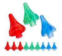 TEHAUX 12 Puntas de Repuesto para Irrigador de Oídos, Boquillas Suaves de Limpieza Control Preciso de Agua, Accesorio Reutilizable en 3 Colores para Cuidado Auditivo en Casa y Viaje