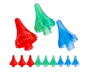 TEHAUX 12 Puntas de Repuesto para Irrigador de Oídos, Boquillas Suaves de Limpieza Control Preciso de Agua, Accesorio Reutilizable en 3 Colores para Cuidado Auditivo en Casa y Viaje