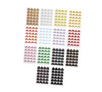 TEHAUX 14 Hojas Pegatinas Autoadhesivas para Esquinas de Fotos para Álbumes Scrapbooking y Diarios Accesorios Diy para Montaje de Fotos Protección y Decoración de Imágenes