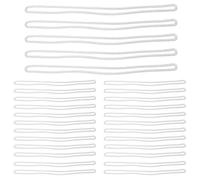 TEHAUX 1juego Loops para Etiquetas de Equipaje de Pvc Transparente Reutilizables para Maletas y Tarjetas de Identificación Accesorios de Viaje Duraderos