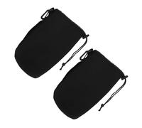TEHAUX 2 Piezas Bolsa de Neopreno para Lente de Cámara XL Protección Térmica y Antichoque Funda Isotérmica Resistente para Almacenamiento Seguro de Objetivos