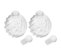 TEHAUX 2 Piezas Frasco de Aromaterapia de Vidrio Transparente 250ml | Superficie Lisa y Cuerpo Claro, Base Estable para Flores y Agua de Colonia, Balcón y Entrada