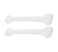 TEHAUX 2 Piezas Hueso Humano de Plástico Realista para Decoración de Halloween y Fiestas, Accesorio Fácil de Almacenar y Adorno Blanco para Uso en Interiores