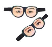 TEHAUX 2 Piezas Máscara de Ojos para Dormir Divertida Adultos con Correa Ajustable y Material de Poliéster Suave para Uso Diario y Descanso Cómodo Color Aleatorio