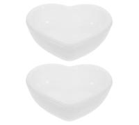 TEHAUX 2 Piezas Molde de Silicona Blanco Forma de Corazón para Resina Epoxi, Molde Preciso y Versátil Adecuado para Manualidades y Entusiastas del Hogar