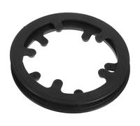 TEHAUX 2 Piezas Protector de Plato de Bicicleta de Cinco Orificios Negro | Plástico Ligero, para Ciudad y Montaña, Compatible 40 Dientes, Mejora el Conjunto