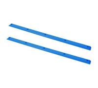 TEHAUX 2 Piezas Protectores de Rieles de Patineta de Plástico Azul, Protector de Patineta para Skateboard y Longboard, Protección de Bordes, Fácil Instalación, para Principiantes