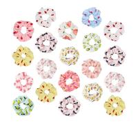 TEHAUX 20 Coleteros Elásticos de Tela Diseño de Frutas para Mujer y Niñas, Accesorios Pelo Buen Tacto, Ideales para Bodas y Banquetes Varios estilos Varios estilos