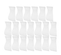 TEHAUX 20 Espátulas de Plástico Transparentes para Depilación Cera Raspadores Antiadherentes para Crema Depilatoria Herramienta Ergonómica para Uso Corporal y Facial Kit Profesional