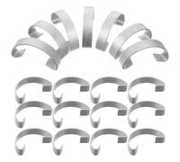 TEHAUX 20 Ganchos de Acero para Puerta de Jaula de Aves Gancho Sencillo Resistente de 50 Mm Pack 20 Unidades para Criadero y Colgar Jaulas Accesorio Duradero