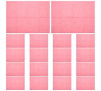 TEHAUX 20 Láminas Desechables para Mesas de Tatuaje y Manicura Impermeables de Película Compuesta Almohadillas Limpiadoras para Tatuajes y Uñas Protector de Mesa Rosa para Salón