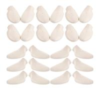 TEHAUX 20 Pares Hormas para Zapatos de Hombre de Plástico Gris Blanco sin Agujeros, Moldeador para Calzado de Vestir, para Armario y Organización Fácil