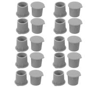 TEHAUX 20 Piezas Tapas para Agujeros de Valla para Piscina de PVC, 1 | Cubiertas de Anclaje para Postes, Ajuste a Presión para Suelo, Acabado Limpio, Resistentes Intemperie