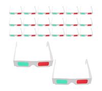TEHAUX 20 Unidades Lentes de Papel para Ver Películas Televisión y Proyectores Gafas Portátiles Ligeras y Cómodas para Uso Casa o Cine