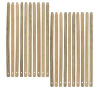 TEHAUX 20 Unidades Varillas de Bambú para Abanicos DIY Superficie Pintable y Resistente a Deformaciones Adecuado para Festivales Tradicionales y Manualidades