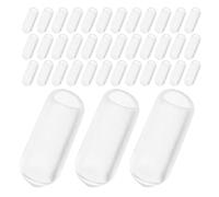 TEHAUX 200 Piezas Tapas de Goma Transparentes para Extremos de Diadema Diámetro Interior 2,5 Mm para Diademas de 3 Mm Cubiertas Protectoras para Puntas de Aro Accesorios para Cuidado