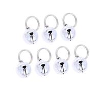 TEHAUX 20piezas Cascabeles para Mascotas de Metal de Accesorios Decorativos Color Plateado para Collares de Gatos y Perros
