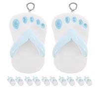 TEHAUX 24 Piezas Llavero Colgante de Resina Diseño Realista de Mini Zapatilla, Compacto y Portátil, Accesorio Adecuado para Decorar Bolsos en Escuela y Viajes