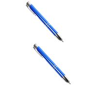 TEHAUX 2piezas Bolígrafo De Metal Reutilizable Luz Led para Escritura Oficina y Agarre Cómodo