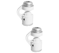 TEHAUX 2piezas Microscopio Clip Portátil para Teléfonos con Luz Led Ampliación De Diseño Compacto y Duradero para Observación y Evaluación De Objetos Incluye Bolsa OPP para
