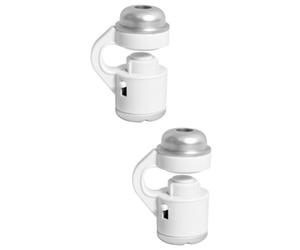 TEHAUX 2piezas Microscopio Clip Portátil para Teléfonos con Luz Led Ampliación De Diseño Compacto y Duradero para Observación y Evaluación De Objetos Incluye Bolsa OPP para