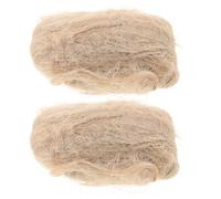 TEHAUX 2piezas Unidades Material Natural para Anidación de Aves Mezcla Fibras de Cáñamo para Nidos de Colibríes Loros Canarios y Pinzones Jaulas Jardines y Troncos