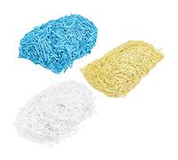 TEHAUX 3 Paquetes Papel De Rafia De Colores Para Rellenar Cajas Papel Triturado Decorativo Arrugado Ondulado Para Caja De Obsequio Hermoso